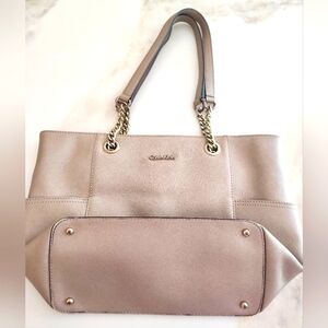 Calvin Klein Champagne Gold Tote